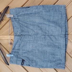 Grey Denim Converse Mini Skirt